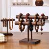 Solid Wood Jewelry Display Rack for Bracelets and Necklaces - Storage Stand & Live Streaming Props