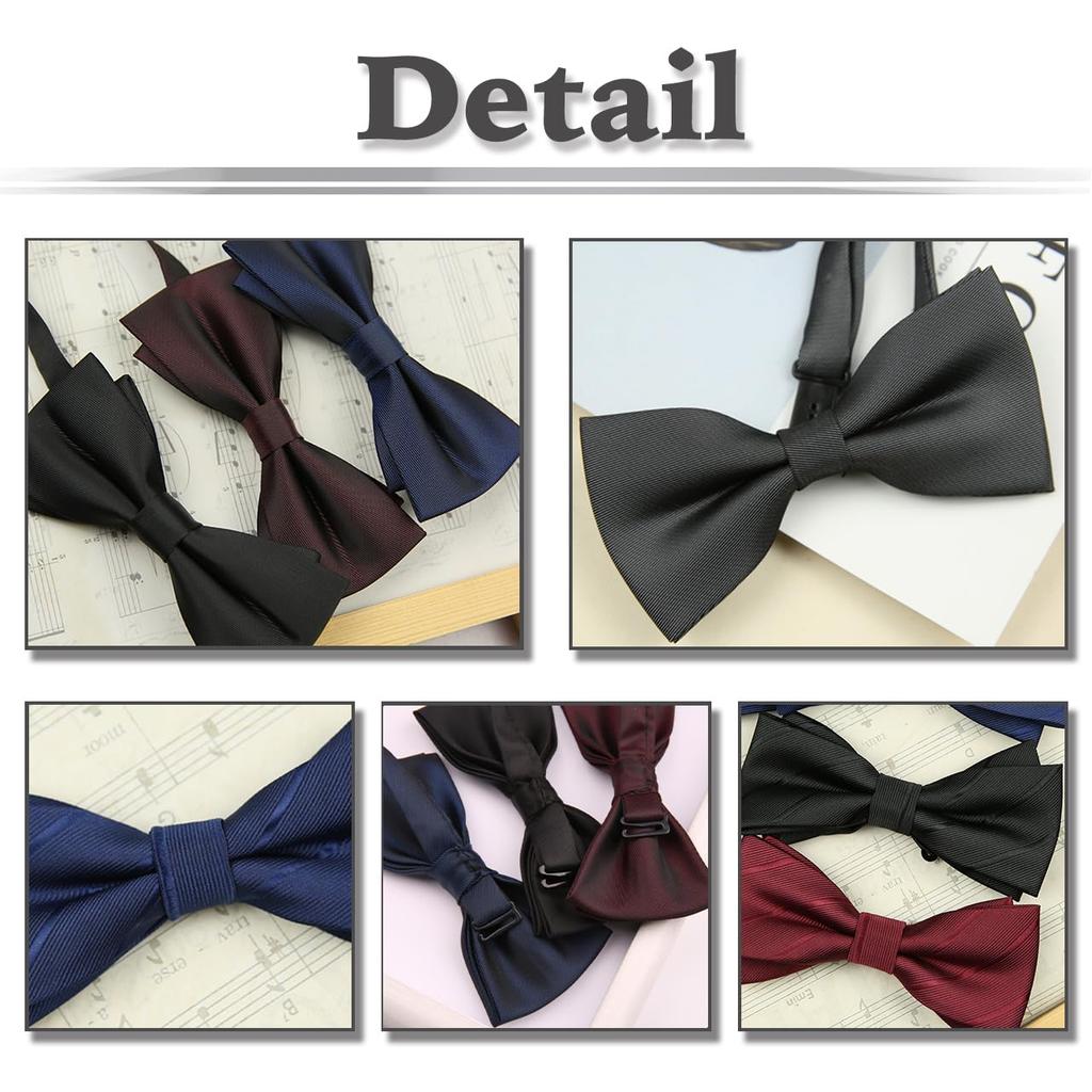 [White Fang] Moderne Fliege, Polyester, Stilvoll, Für Damen & Herren, NC044 (Marine)