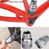 Comprehensive Bike Maintenance Tool Kit with Chain Cutter, Bottom Bearing Remover, Freewheel Extractor, and Crank Pull-off