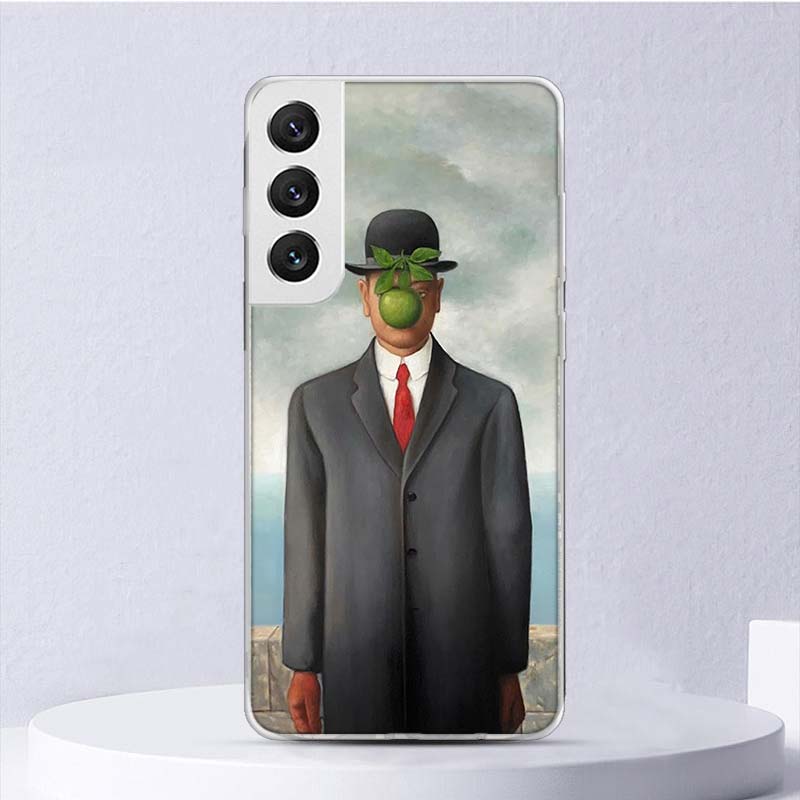 Rene Magritte Art Soft Case For Samsung Galaxy S25 S24 S23 S22 Ultra Phone Cover S20 FE S21 Plus S25 Edge + Funda Coque Galaxy S