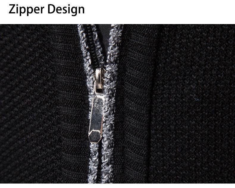 Men's Plus Size Stand Collar Cardigan: 2025 Autumn/Winter Warm Knit Sweater Coat