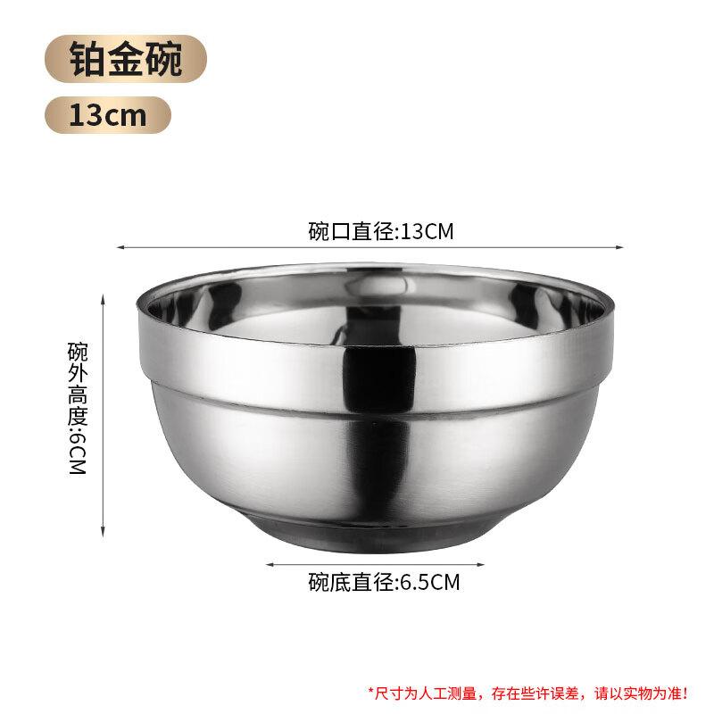 Zhaoran 13cm Insulated 304 Stainless Steel Soup Bowl