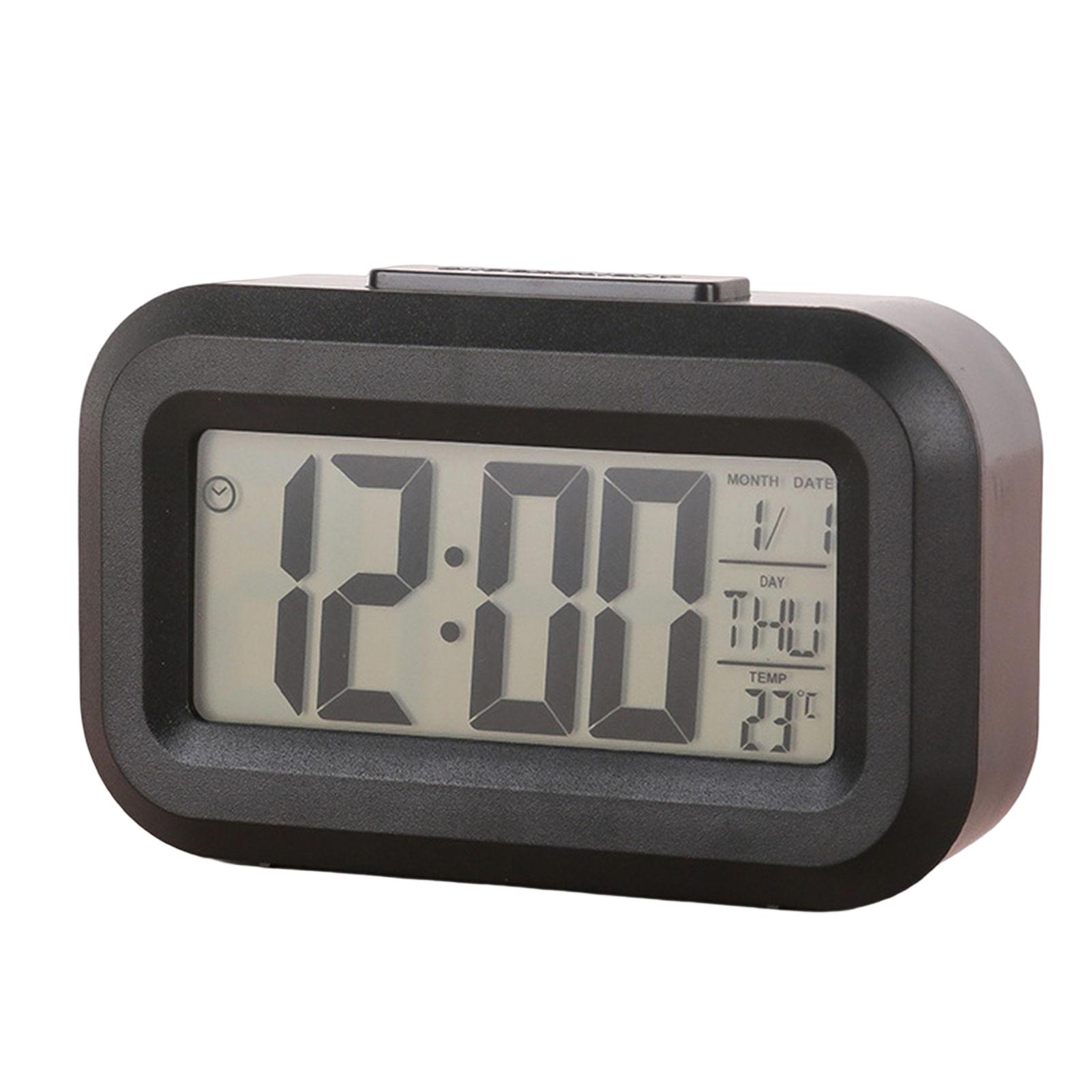 

Мини Настольный Цифровой Будильник HD LED Экран Отображение Температуры Электронные Часы Креативные Бесшумные Электронные Светодиодные Часы Календарь чёрный
