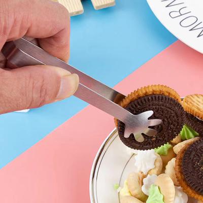 Mini Pinces Alimentaires en Acier Inoxydable pour Cubes de Sucre, Pince à Glaçons, Mignonnes, Décoration de Gâteaux Pâtissiers, Pinces à Bonbons et Desserts