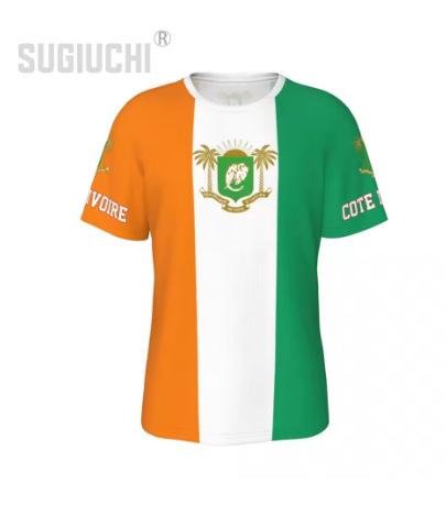 Fashion Women's T-Shirt Chilean Flag Comoros Cote Diva Flag Pattern 3D Printing Comfortable Sports Men's Short Sleeves