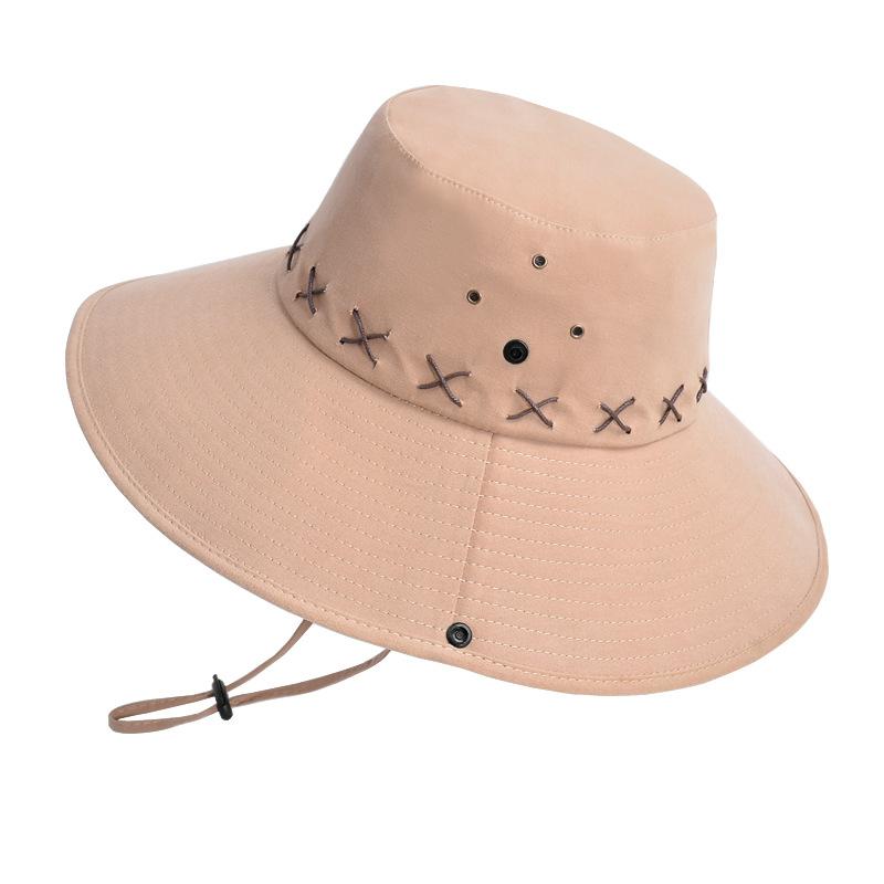 9231 summer outdoor sun protection hat men's big eaves bucket hat spring and autumn mountaineering fishing breathable sun hat