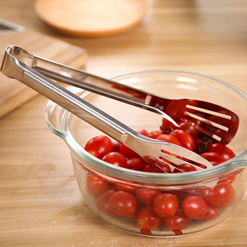 Nowe Ze Stali Nierdzewnej BBQ Bufet Lód Chleb Ciasto Jedzenie Szczypce Klips Przybór Kuchenny Wybierz