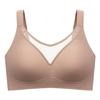 Popular seamless large-size underwear without steel ring gathering jelly glue anti-sagging side bra