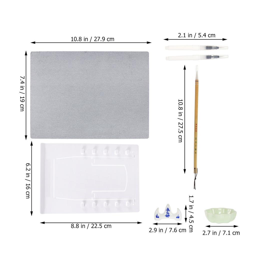 1Set Water Drawing Board Set PP Material Artist Painting Board Foldable Stand Travel Outdoor Sketch Writing Painting Art Tool