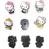 Cute KT Cat Brooch: Cartoon Metal Badge & Alloy Pin with Drip Glaze