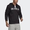 Adidas Sports Casual Zip-Up Hoodie Jacket Men Outerwear Black EI9736