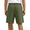 Men's Corduroy Casual Shorts Elastic Waistband Drawstring Outdoor Sports Shorts Lightweight Breathable Fabric Relaxed Fit