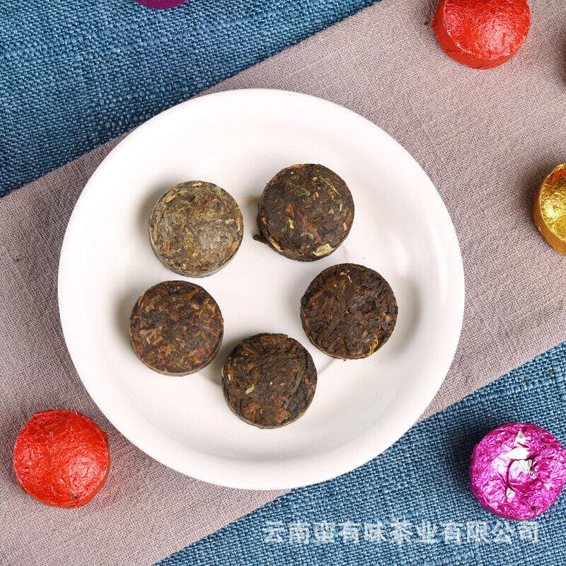 Yunnan Puerh Te Mini Tuo Te Glutinous Ros Jasmin Originalsmak 500g