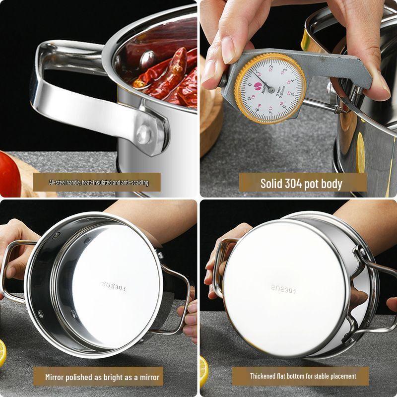 Chuangxingfa Commercial Stainless Steel Alcohol Hot Pot Stove Set