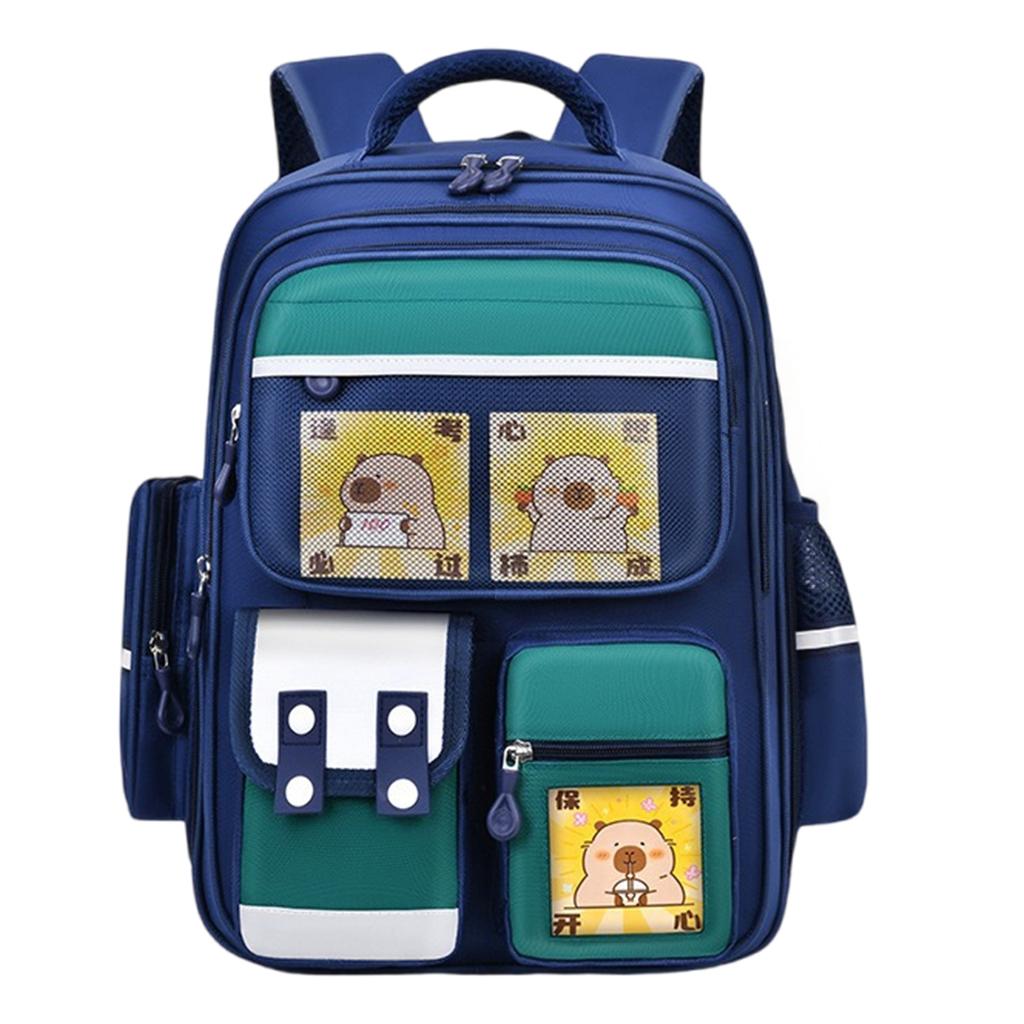 Capybara Backpack Lightweight Large Capacity School Bag Breathable Casual Daypack for Kids with Adjustable Strap