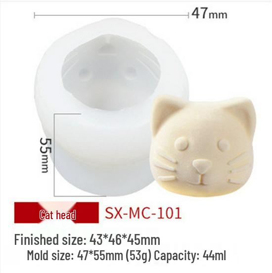 Sanxin Kleiner Bär Silikon Eiswürfel- & Mousseform für DIY Milchtee & Kaffee