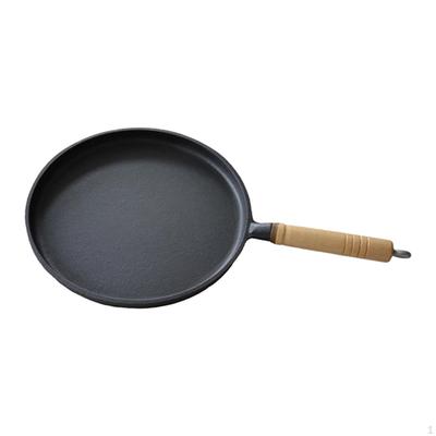 Cast Iron Frying Pan Heavy Gauge Crepe Pancake Household Cooking Multipurpose Steak Grill