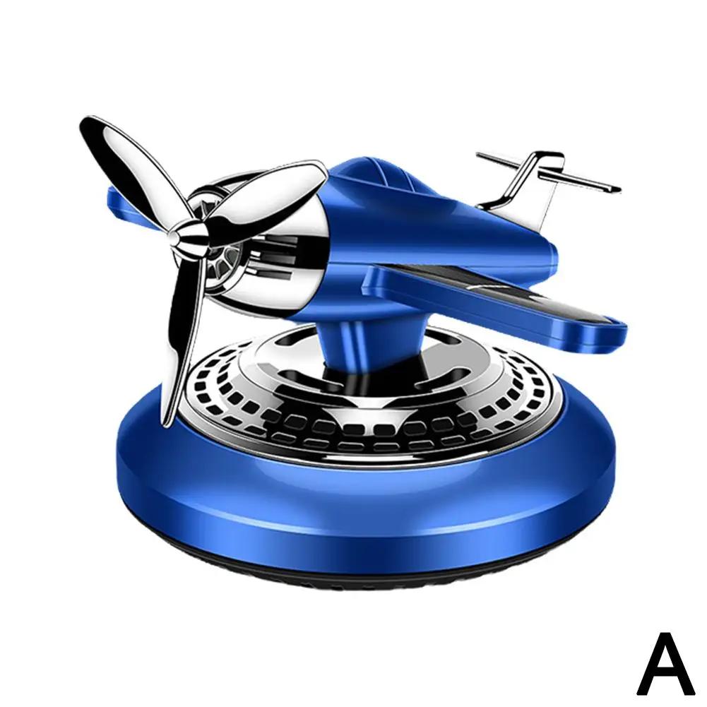 Solar Auto Lufterfrischer Automatische Rotation Aromatherapie Aromatherapie Dekoration Innenraum Propeller Styling Diffusor Auto Luft V9D5