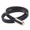 Fashionable Alloy U Shaped Buckle Slim Belt for Women Perfect for Casual and Business Outfits