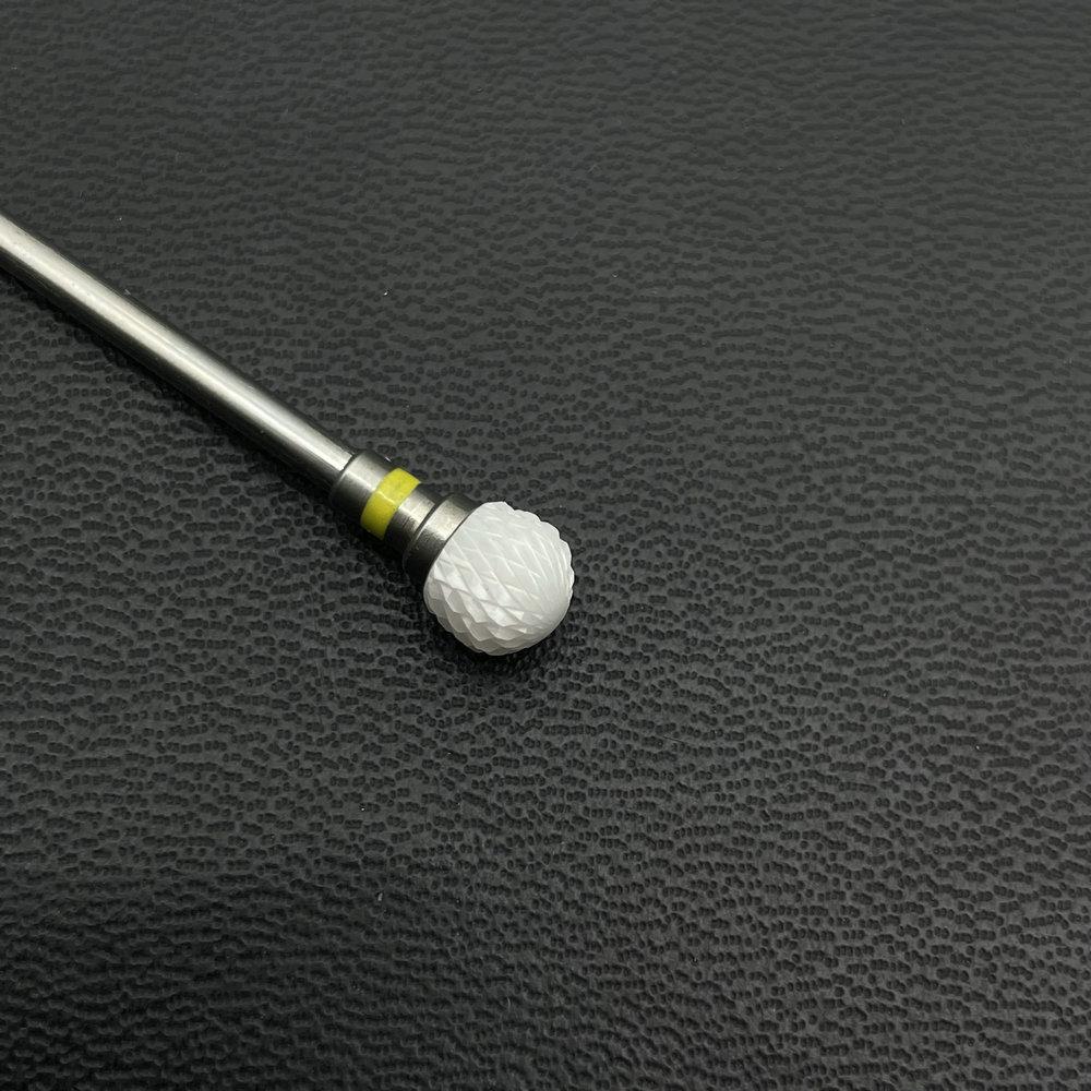 1Pc White Ceremic Nail Drill Bits Ceramic Cuticle Clean Bur Rotary Milling Cutters for Manicure Pedicure Dental Polishing Burs