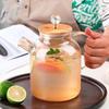 Large Capacity Amber Glass Water Pitcher