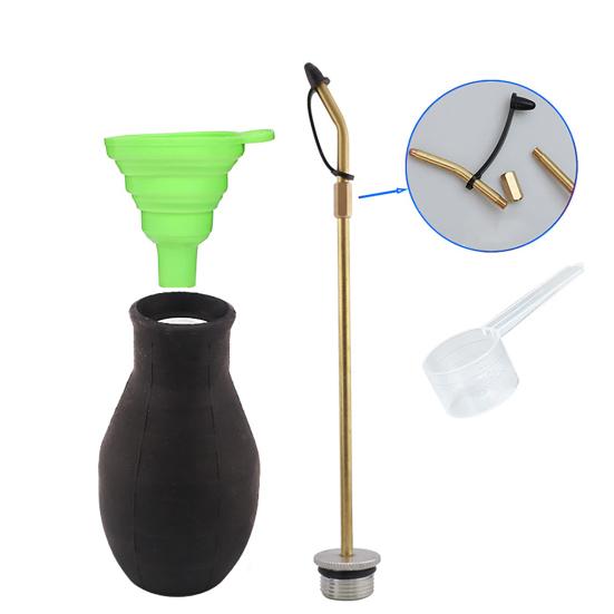 Manuell Pulversprøyte Diatoméjord-sprøyte Håndholdt Pulverspreder med Langt Metallrør for Diatoméjord Fine Pulver