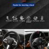 Hand Stitched Non-slip Car Steering Wheel Cover  for hj1 M Sport G30 G02 X5 F40 F41 g82 M4 DIY Soft Suede Car Interior 1jh
