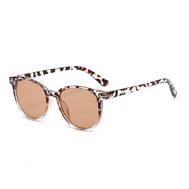 T-Shaped Round Frame Retro Sunglasses 2026 - European & American Street Style