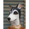 Halloween Husky Mask Hondenkop Husky Dier Hoofddeksel Latex Herdershond Wolfshond Masker