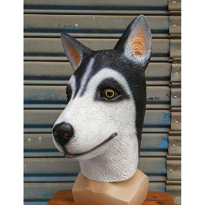 Halloween Husky Mask Dog Head Husky Animal Headgear Latex Shepherd Dog Wolf Dog Mask