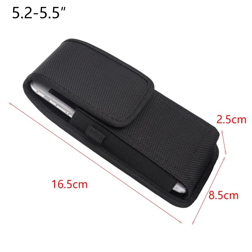 Phone Holster Case with Belt Clip Cell Phone Pouch Nylon Cover Waist Bag for iPhone 13 12 11 Pro Xiaomi Samsung Galaxy S21 S22