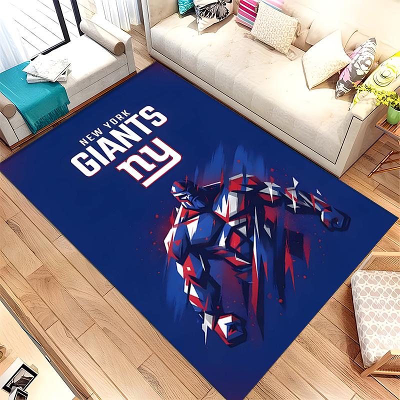 New York Giants (5) Tappeto Adatto Per Soggiorni Camere Da Letto Stanze Dei Computer Zone Pranzo E Posizionamento Sotto Tavoli E Sedie Anche Una Scelta Ideale Per
