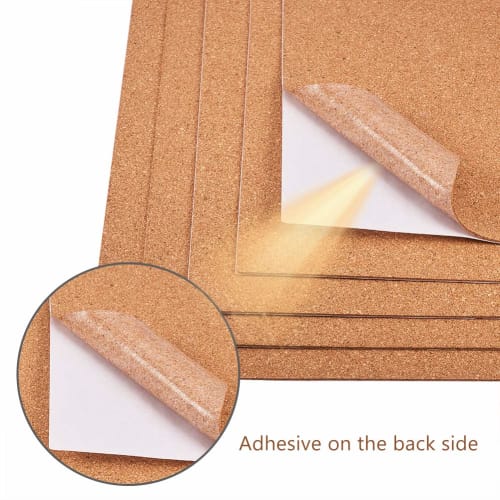 BENECREAT 8-Piece A4 Size Self-Adhesive Soundproofing Sheet with Self-Adhesive Backing for Heat Insulation, Soundproofing, and Non-Slip Use as Coaster