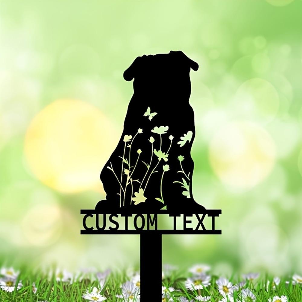Personalized Iron Cat Garden Marker, Custom Metal Lawn Ornament, Pet Tribute Yard Decor, Sturdy Outdoor Planter Decoration for Ages 14+