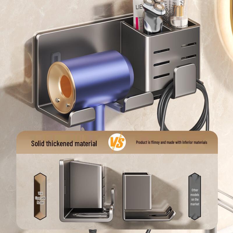 Wandmontierter Haartrockner-Aufbewahrungsständer
