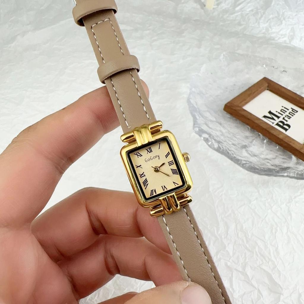 Luxury Brand Women Roman Dial Quartz Watch Leather Strap Wristwatches Dropshipping Relojes Para Mujer New Year Christmas Gifts
