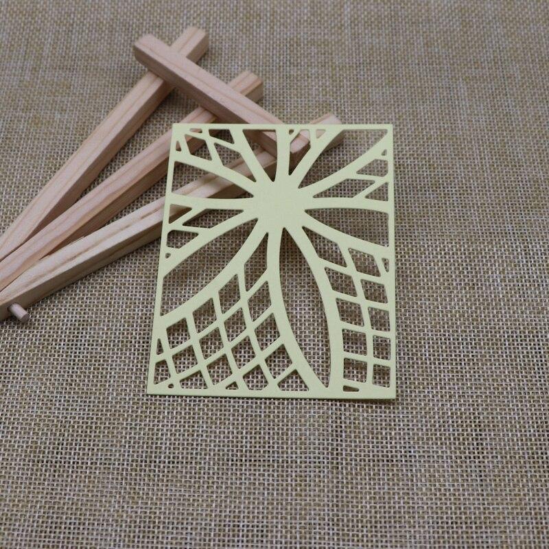 Rectangle Metal Cutting Dies Flower Rhombus Scrapbooking Stencil for Kids Embossing Craft