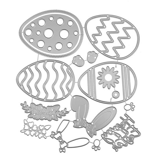 Easter Cutting Dies for Card Making Easter Bunny Eggs Die Cuts