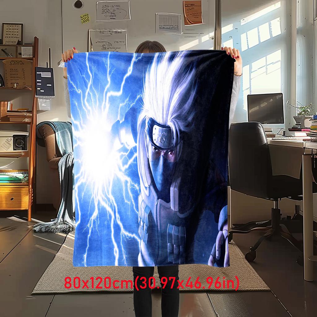 Japanese Anime Cartoon NARUTO Famous Uzumaki Naruto Blanket Soft Home Furnishing Nap Decoration Four Seasons Warm Sherpa Blanket B9