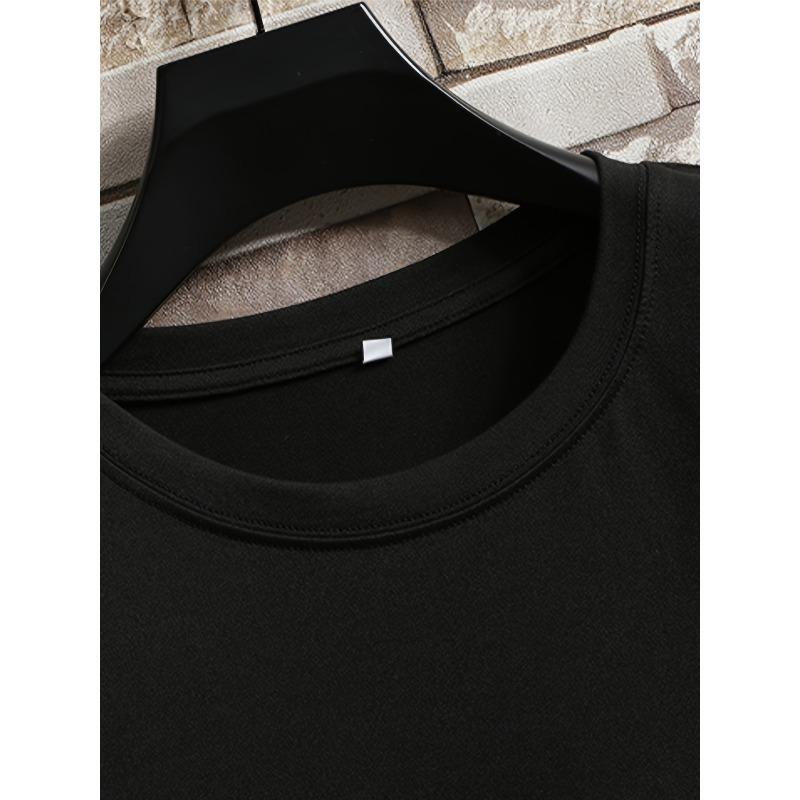 European Sizes Spring and Summer Short-sleeved T-shirt American Fashion Fashion Label Printed Men's Youth