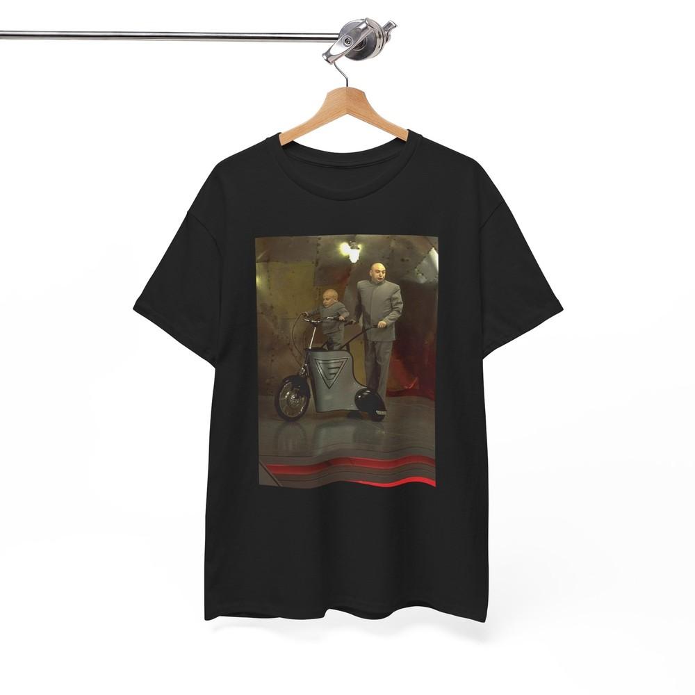 Dr Evil Austin Powers Tshirt Funny Movie Poster Mini Me Unisex Heavy Cotton Tee Unisex T-Shirt XXL