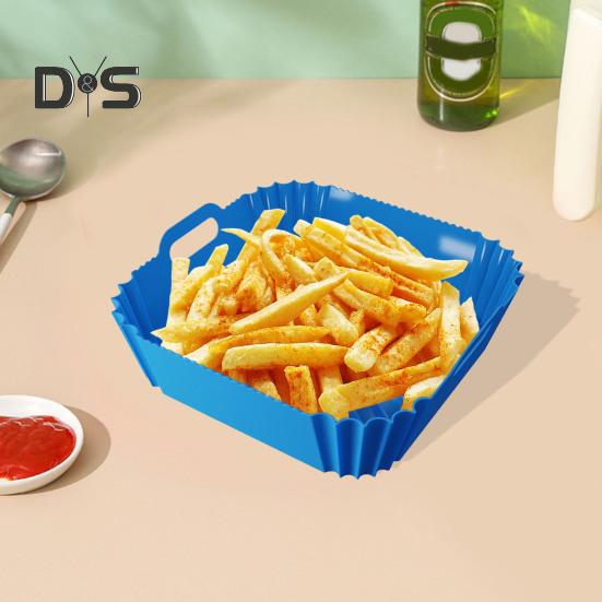 Silikonové vložky do fritézy Opakovaně použitelné čtvercové vložky do fritézy pro 4-6 QT vložky do potravinářské pečicí pánve Příslušenství k fritéze