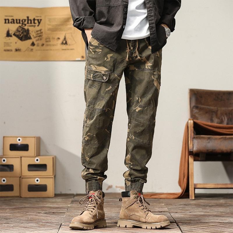 Men's Jeans Winter-Autumn Camo Cotton Military 4-Season