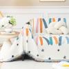 Line Graffiti Sofa Cover Towel  New Stars Sofa Cushion Lazy One Piece of Four Seasons Universal Chenille Blanket Carpet