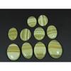 400Cts. Natural Yellow Lace Agate Oval Cabochon Loose Gemstone 10 Pcs Lot C-3891