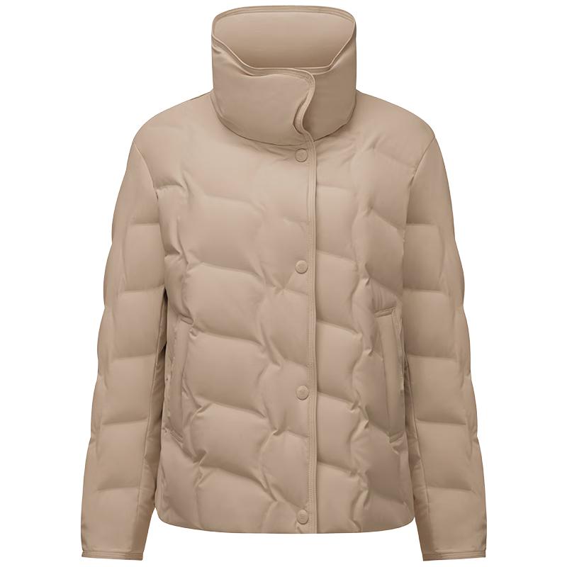 Tanboer Women's Short High-Neck Down Jacket