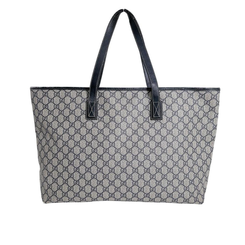 Gucci GG Supreme Tragetasche PVC grau unisex 211120 Gebraucht
