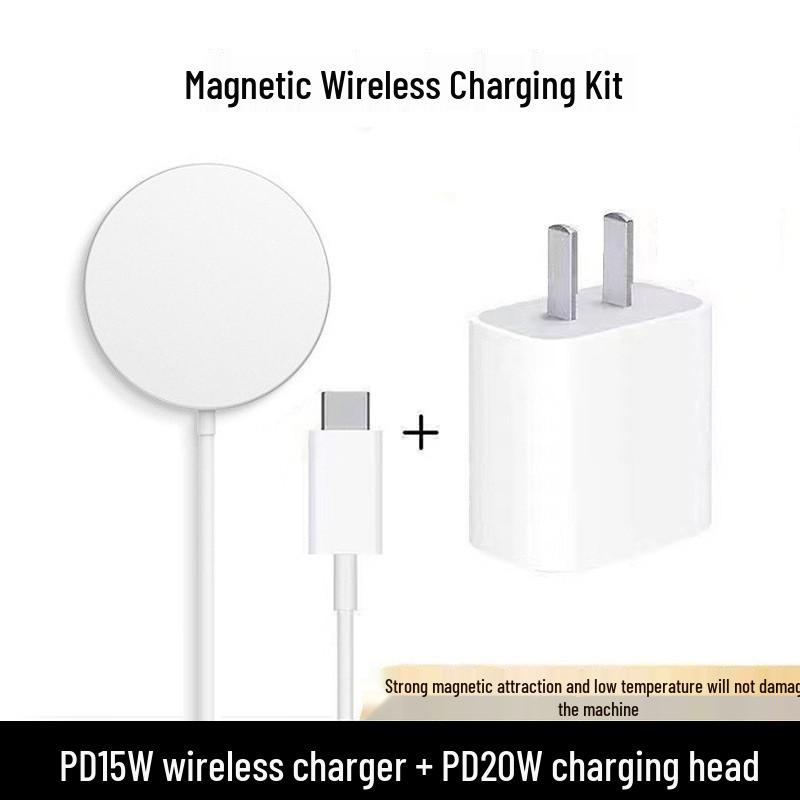 Compatible with Apple 12-16 MagSafe, Fast 15W Magnetic Wireless Charger, N52 Enhanced
