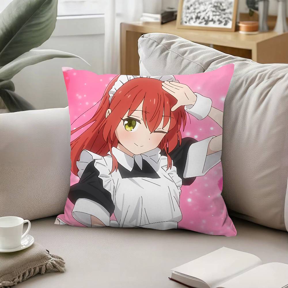 Anime B-BOCCHI THE ROCK-s Throw Pillow Covers Pattern Cushion Cover Suitable For Sofa Bedroom Car Pillow Cover