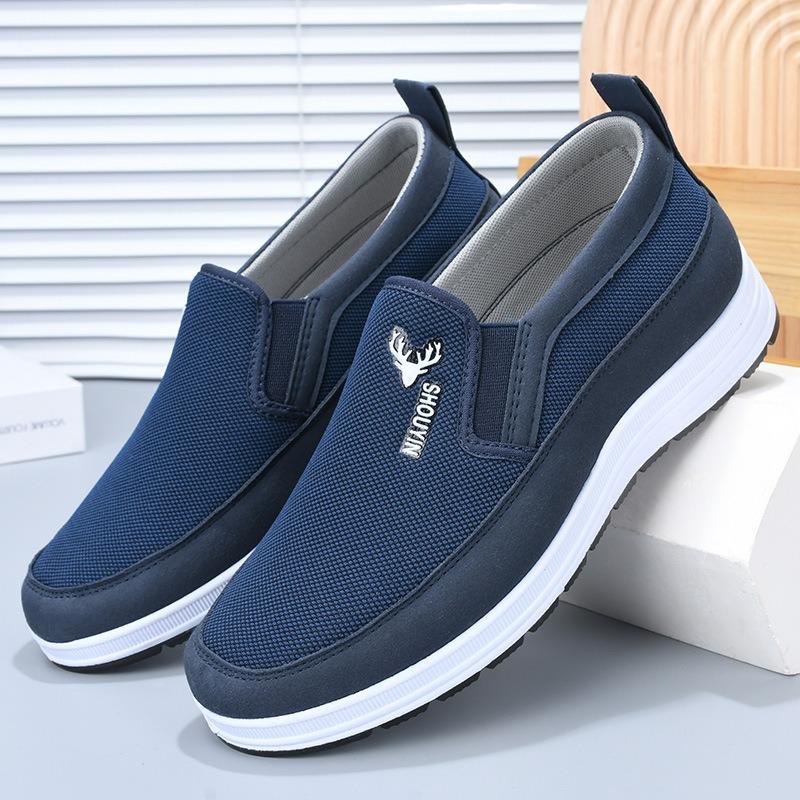New Old Beijing Cloth Shoes Men's Shoes Spring Breathable Casual Shoes Men's Flat-soled Dad Shoes